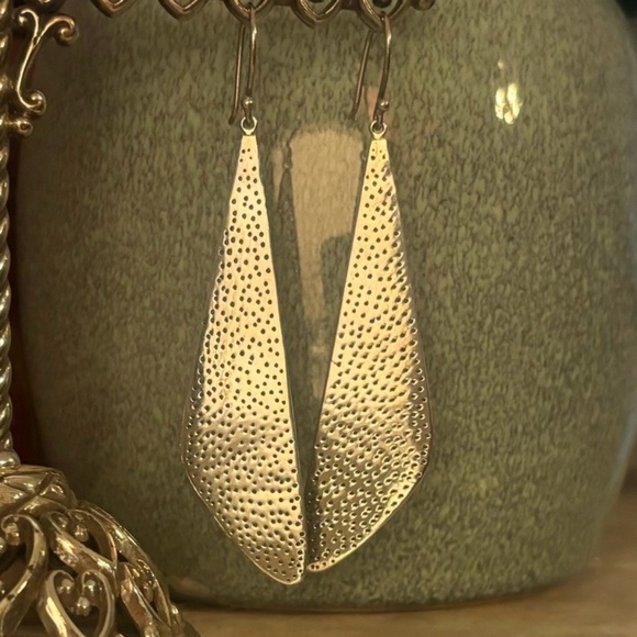 Silpada Textured Sterling Silver Geometric Earrings W1161 - Picture 6 of 11